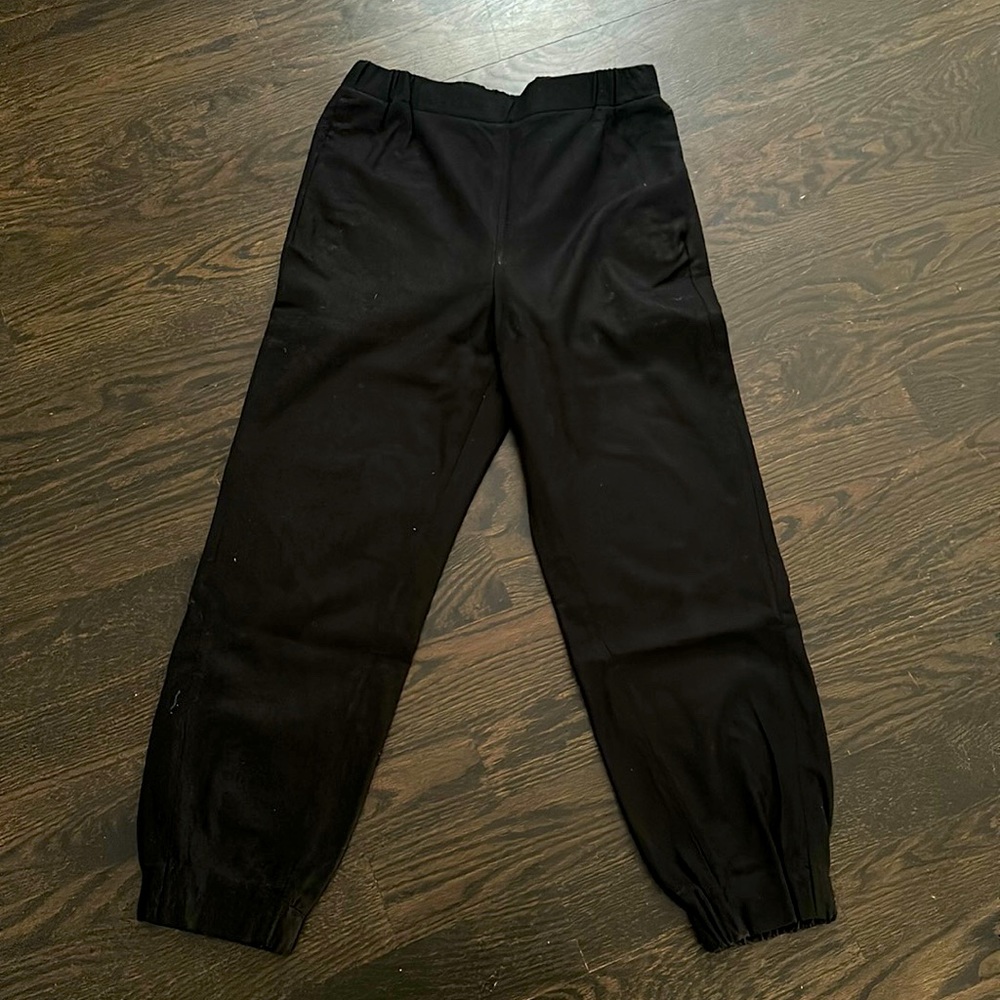 Cos black wool pull on pants; great condition : worn twice .